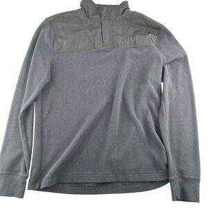 Banana Republic Men's Thermal Pullover size‎ Large Mock Neck Navy Gray